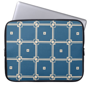 Geometric, stylish vintage background. laptop sleeve
