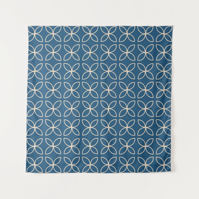 Geometric, stylish vintage background. tapestry (Front)