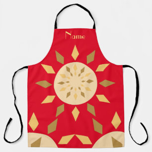 Geometric Sun Circle Thunder_Cove Apron