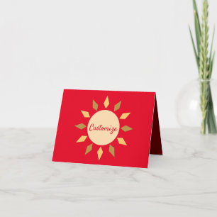Geometric Sun  Circle Thunder_Cove Card