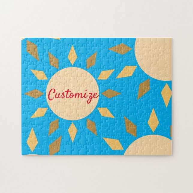 Geometric Sun Circle Thunder_Cove  Jigsaw Puzzle (Horizontal)