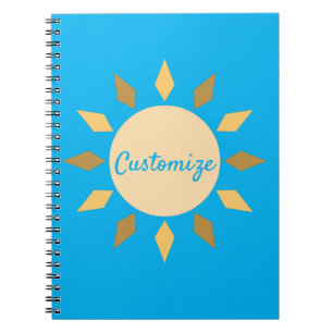 Geometric Sun Circle Thunder_Cove Notebook
