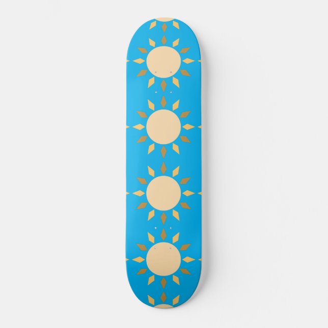 Geometric Sun  Circle Thunder_Cove  Skateboard (Front)