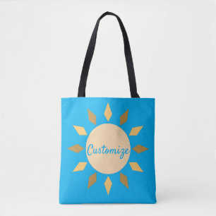 Geometric Sun  Circle Thunder_Cove  Tote Bag
