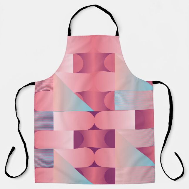 Geometric surface pattern with triangles, circles  apron (Front)