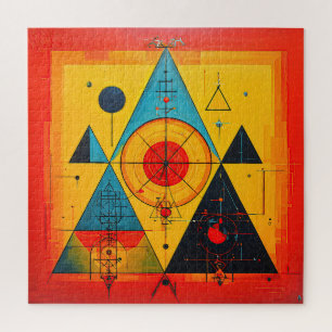 Geometric Symbols Abstract #01 Jigsaw Puzzle