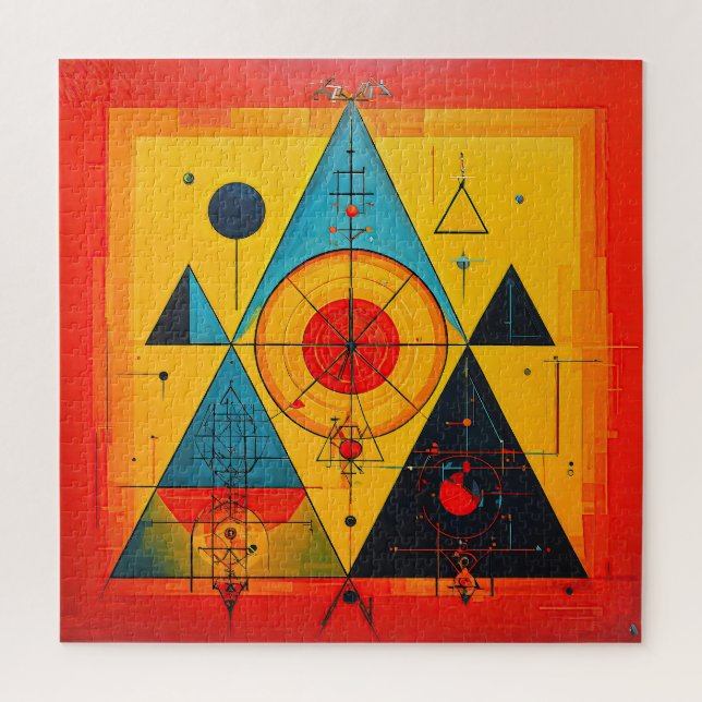 Geometric Symbols Abstract #01 Jigsaw Puzzle (Vertical)