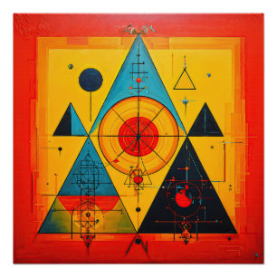 Geometric Symbols Abstract #01 Poster