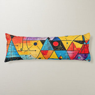 Geometric Symbols Abstract #02 Body Cushion