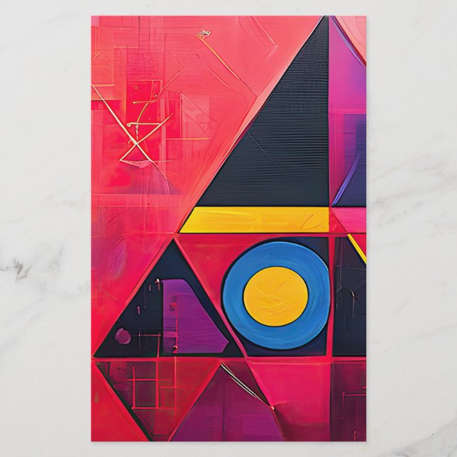 Geometric Symbols Abstract #04.  Stationery (Front)