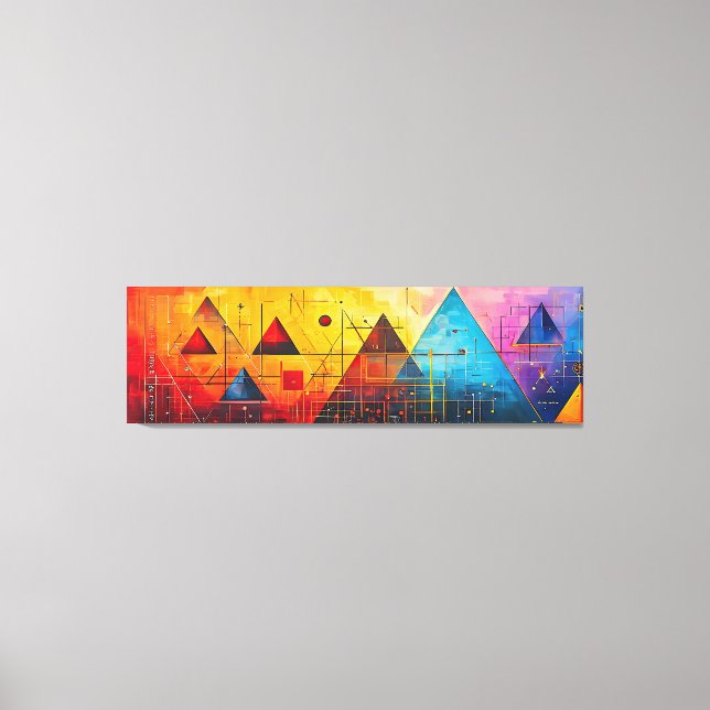 Geometric Symbols Abstract #05.  Canvas Print (Front)