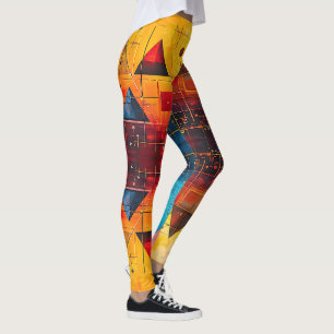 Geometric Symbols Abstract #05. Leggings