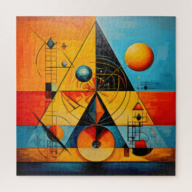 Geometric Symbols Abstract #07 Jigsaw Puzzle (Vertical)
