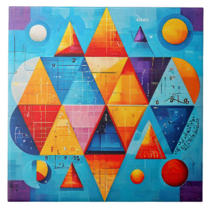 Geometric Symbols Abstract #09 Tile