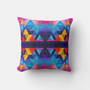 Geometric Symbols Abstract #10 Design 2 Cushion