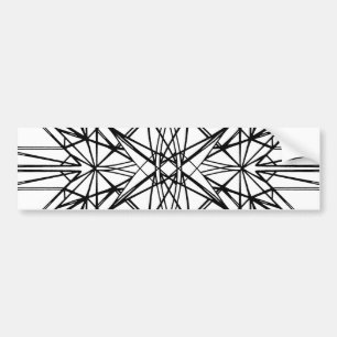 geometric symmetry bumper sticker