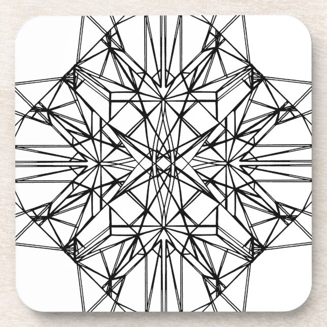 geometric symmetry coaster (Front)