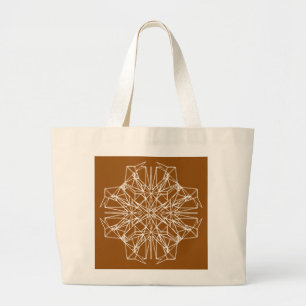 Geometric Symmetry Large Tote Bag