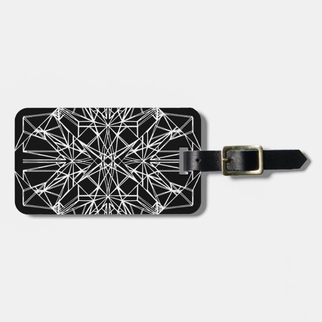 Geometric Symmetry Luggage Tag (Front Horizontal)