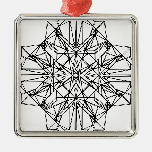 geometric symmetry metal tree decoration (Front)