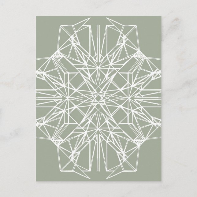 Geometric Symmetry Postcard (Front)