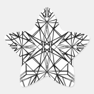 geometric symmetry star sticker