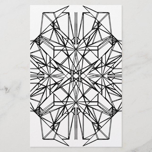 geometric symmetry stationery (Front)