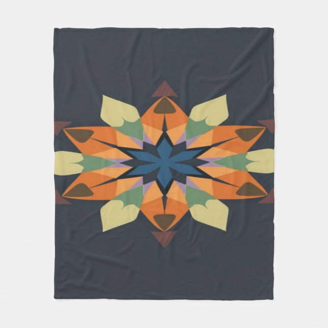 Geometric Symphony: Balance in blankets  (Front)