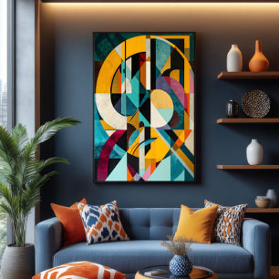 Geometric Symphony Canvas Print