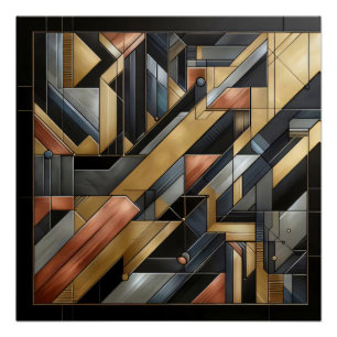 Geometric Symphony Poster