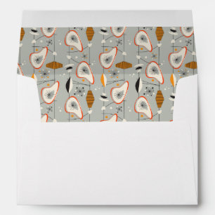 Geometric Teal & Blue Pattern Envelope