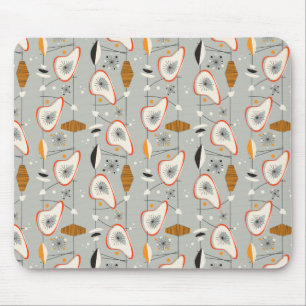 Geometric Teal & Blue Pattern Mouse Mat