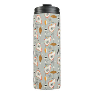 Geometric Teal & Blue Pattern Thermal Tumbler