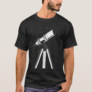Geometric Telescope & Constellation Space T-Shirt
