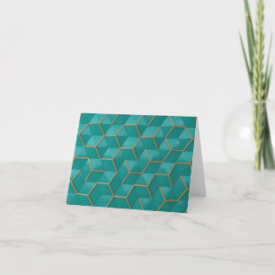 geometric thank you card