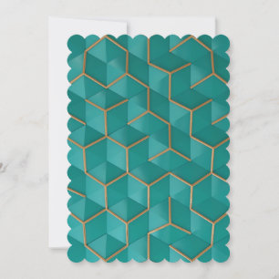 geometric thank you card