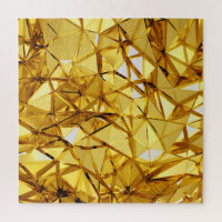Geometric Three-Dimensional Gold Metal