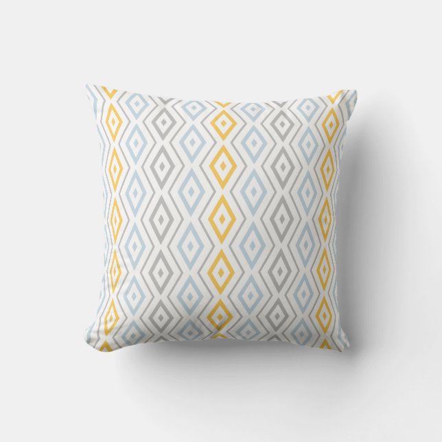 Geometric Throw Pillow Scandinavian Pastel (Front)