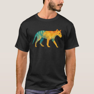 Geometric Thylacine – Polygonal Art of the Tasmani T-Shirt