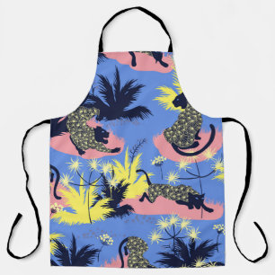 Geometric tiger, leopard: children's pattern. apron