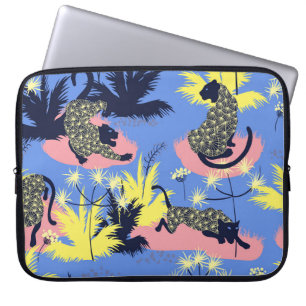 Geometric tiger, leopard: children's pattern. laptop sleeve