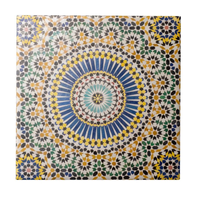 Geometric tile pattern, Morocco (Front)