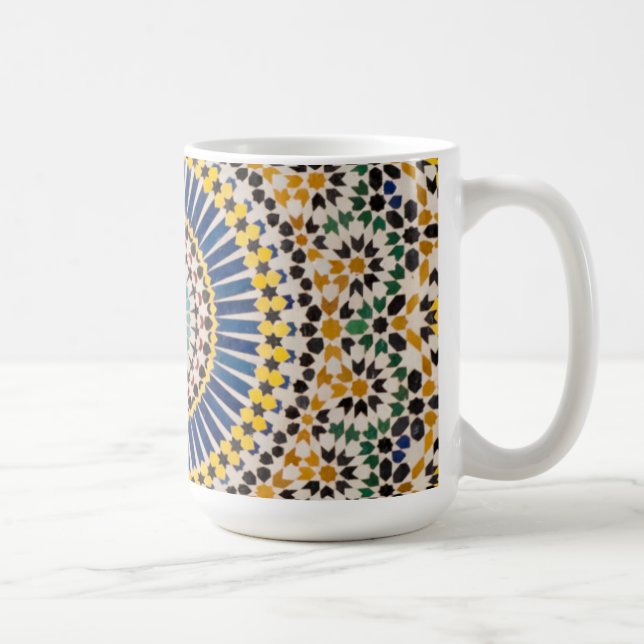 Geometric tile pattern, Morocco Coffee Mug (Right)