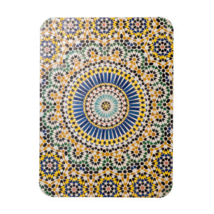 Geometric tile pattern, Morocco Magnet