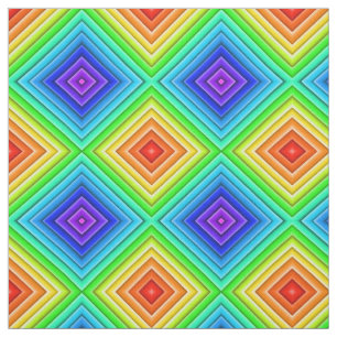 Geometric Topography - Combed Cotton Fabric