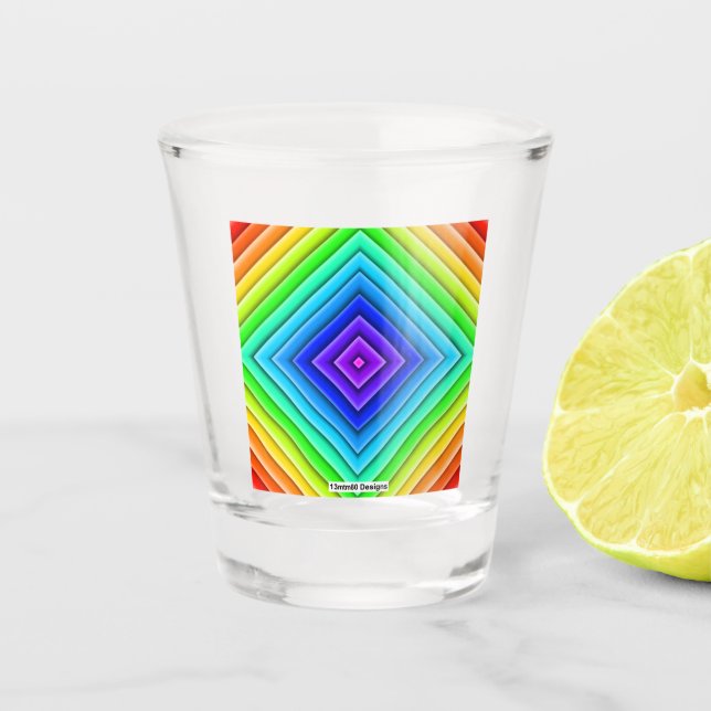Geometric Topography - Shot Glass (Front)