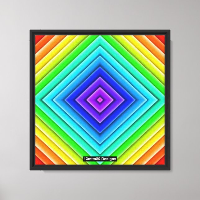 Geometric Topography (single) - Canvas Print (Front)