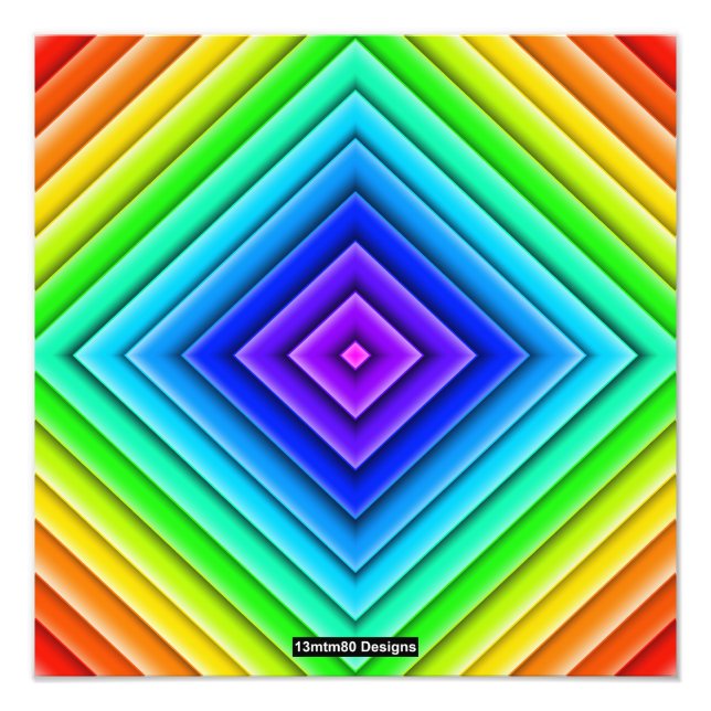 Geometric Topography (single) - Photo Print (Front)
