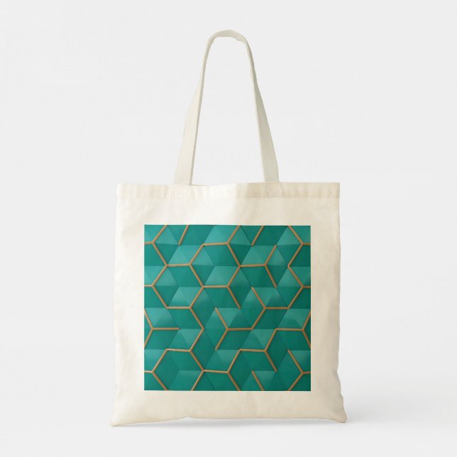 geometric tote bag (Back)