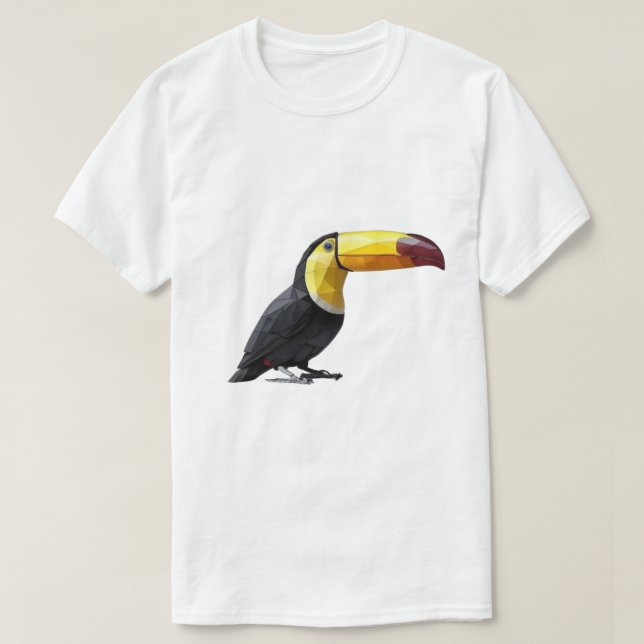 Geometric Toucan T-Shirt (Design Front)